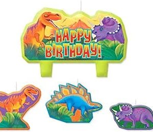 Prehistoric Party Birthday Candle Set
