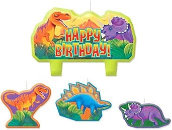 Prehistoric Party Birthday Candle Set
