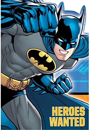 Batman Heroes 8 Postcard Invitations, Envelopes, Stickers, Seals, Party Supplies