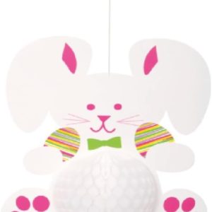 Bunny Easter Hanging Decoration 14 inches Multicolor