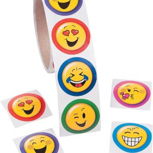 Fun Express - Emoji Roll Sticker - Stationery - Stickers - Stickers - Roll - 100 Pieces