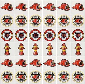 Fun Express Firefighter Tattoos - 72 pcs