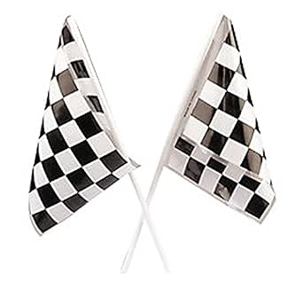 Racing Car Flag Party Favours Checkered Chequered Race Car 1 pc