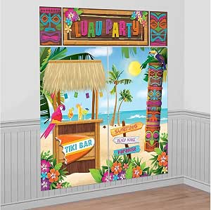 Amscan Tiki Scene Setter 5 Pack