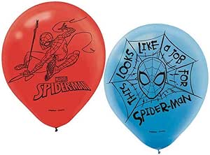 Spiderman Webbed Wonder Balloon 12in pack of 6