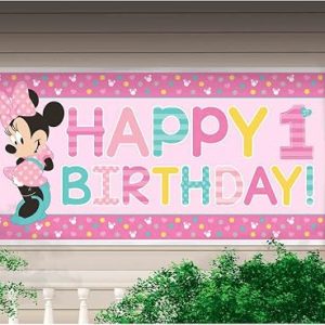 Disney Minnie Fun to Be One Horizontal Giant Sign Banner