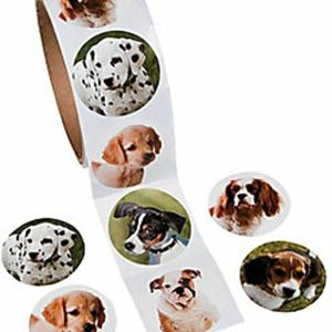 Fun Express Dog Roll Stickers - 100 Stickers