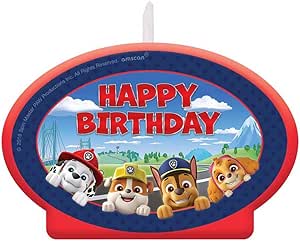 Amscan Paw Patrol Adventures Birthday Candle