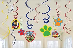 Amscan Paw Patrol Swirl Decorations