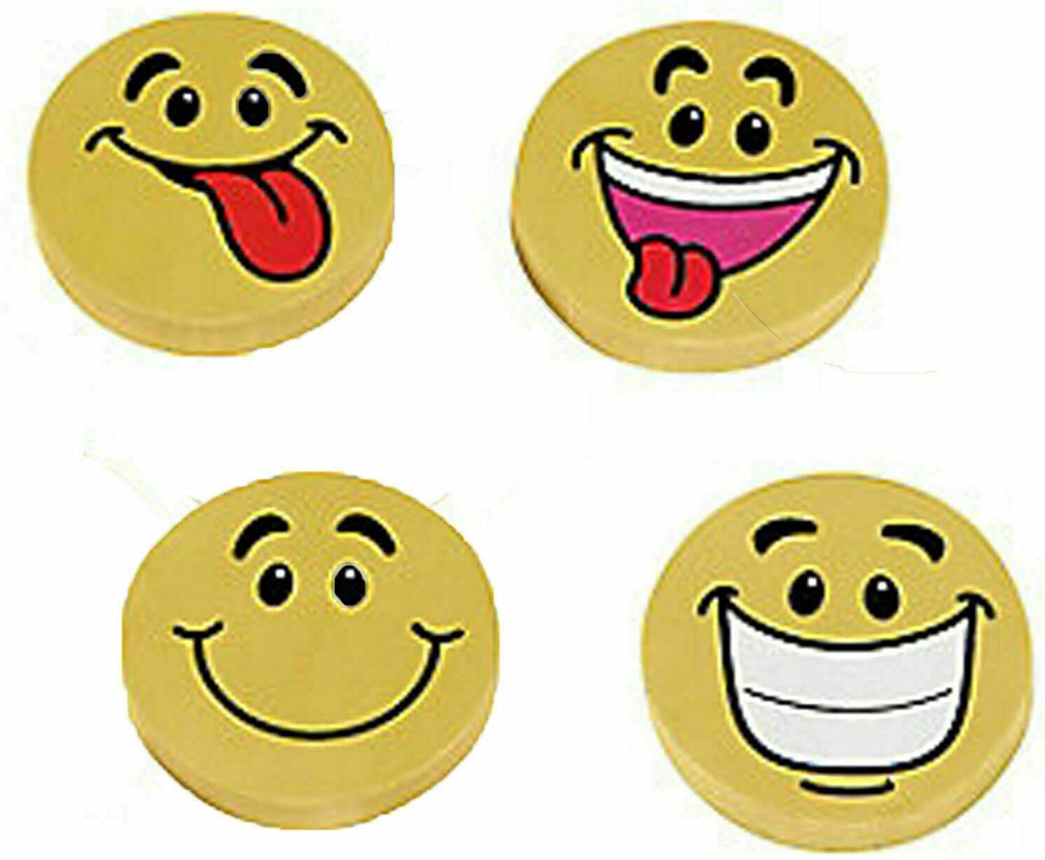 Fun Express Large Smile Face Erasers (4 Dozen)
