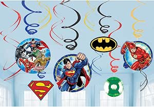 Justice League Swirl Decorations