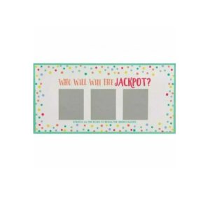 BABY SHOWER PARTY GAME ACTIVITY SUPPLIES 12 PACK JACKPOT SCRATCH CARDS