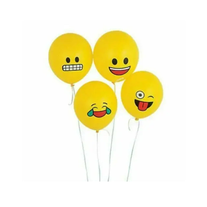 Latex Balloon Emoji MIX 30cm Decoration Fun pack of 12