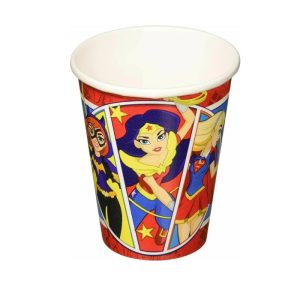 Super Hero Girls Party Supplies 8 Paper Cups Superhero Supergirl Birthday